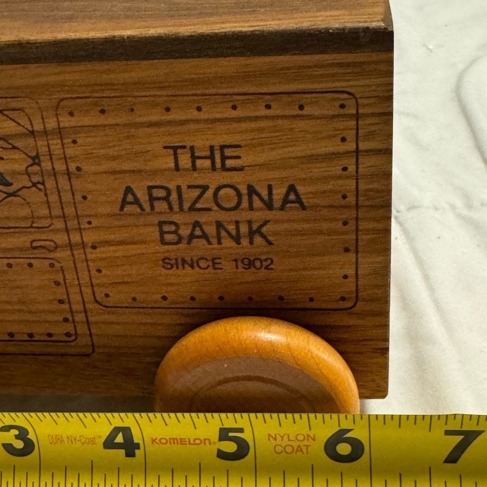 1979 The Arizona Bank Vintage Wooden Truck Toystalgia Inc Kids Decor Collectible - Picture 2 of 12